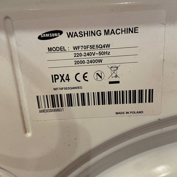 Б/в Пральна машинка SAMSUNG SchaumAktiv 1-7 кг WF70F5E5Q4W 160 фото