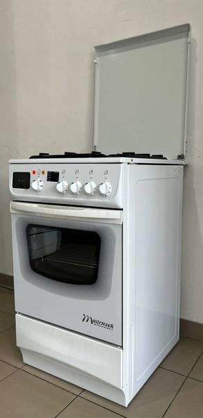 Б/в Плита газова Mastercook / Білий / Газ+Електро / 3469.74.1A01 0011 фото