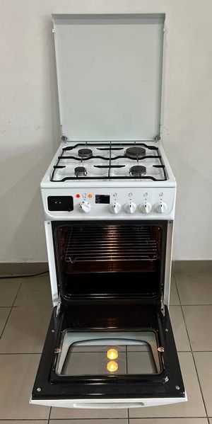 Б/в Плита газова Mastercook / Білий / Газ+Електро / 3469.74.1A01 0011 фото