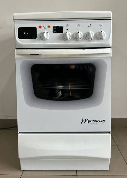 Б/у Плита газовая Mastercook / Белый / Газ+Электро / 3469.74.1A01 0011 фото